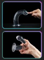 Leten Plug Transparente de 3 Tamaños Ventosa Fuerte para G-spot Masajeador Vaginal Expansor Anal - details 9