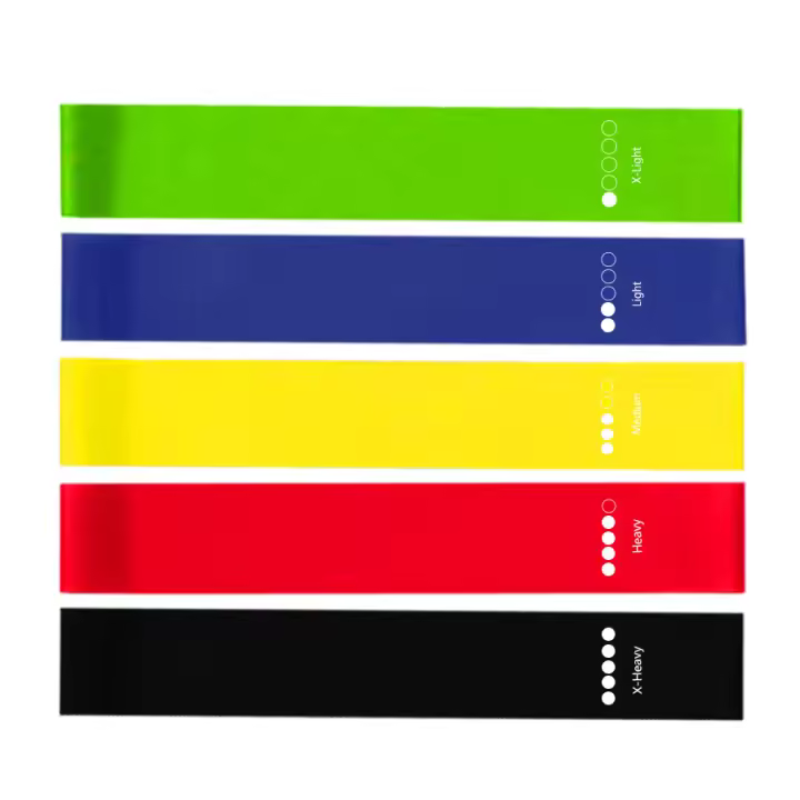 Bandas elásticas de resistencia para Yoga, equipo de entrenamiento para Crossfit, Pilates, 5 niveles diferentes, Ideal para el hogar - 1