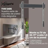 5405 Soporte TV Extremadamente Plano para TV de 32 a 77 Pulgadas, Peso máx. de 75 kg, Soporte de TV máx. VESA 400x400, Compatibilidad Universal, Distancia a la Pared Solo 1,5 cm - details 1