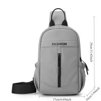 Bolso de pecho informal para hombre, mochila de nailon impermeable para ir al trabajo, bolso cruzado multifuncional de gran capacidad para hombre - details 0
