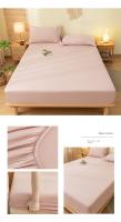 Bonenjoy-sábanas ajustadas, Funda de colchón de Color sólido, funda de cama elástica, ropa de cama para adultos y niños, Sábana bajera suave (sin funda de almohada) - details 14