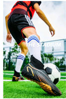 Zapatos de fútbol de caña alta con tacos rotos Amazon zapatos de fútbol para hombres y mujeres - details 24