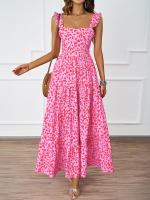 202025 Vestido largo de fiesta de vacaciones en la playa sin espalda con punto ondulado a la moda de verano para mujer - details 4