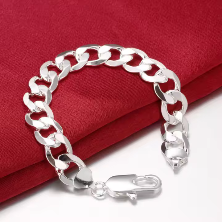 Andara-pulsera de Plata de Lei para hombre, brazalete lateral, - 1