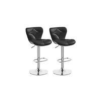Juego de 2 Taburete de Bar Taburete de Altura Ajustable 89-111 cm Taburete Industrial Metal Silla de Cocina Tasburete Alto para Cocina Bar Comedor Gris Claro - details 8
