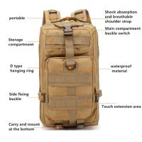 Mochila táctica clásica de nailon, bolsa de camuflaje para deportes de viaje, escalada al aire libre, caza, pesca, senderismo - details 11