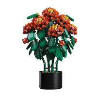 Ramo de flores de Cymbidium Faberi Bonsai, planta en maceta, decoración del hogar, bloques de construcción, juguetes para niños - details 9
