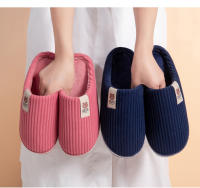 Nuevas zapatillas de algodón para mujer, gruesas, antideslizantes, para el hogar, interior, cálidas, de felpa, para parejas, de pelo, para otoño e invierno, de algodón, para hombre. - details 19