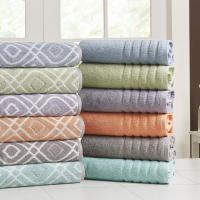 137 x 68 x 0,5 cm 6 Piezas Hilo Teñido Oxford Rayas Jacquard/Sólido Ultra Suave 550GSM 100% Algodón Peinado Juego de Toallas 6 Toallas teñidas de Hilo Azul, Algodón - details 3