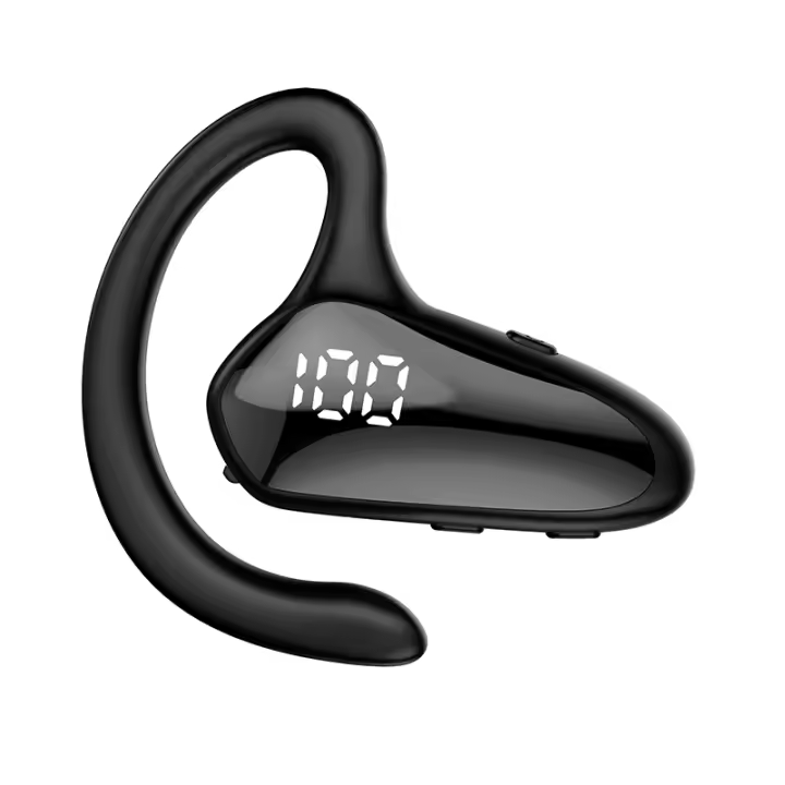 VAORLO-Auriculares deportivos inalámbricos por Bluetooth, cascos con conducción ósea, sin dolor, con pantalla LED - 1