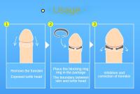 Anillo extensor reutilizable de prepucio para hombres y parejas, jaula de castidad masculina, eyaculación retardada, Juguetes sexuales - details 21