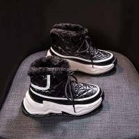 Nuevas botas de diseñador para niños de alta calidad, zapatos deportivos juveniles de piel con purpurina en el tobillo para invierno, precio bajo para la escuela - details 6
