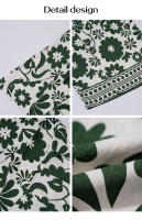 Elegante Correa con Estampado de Nudos Pierna Ancha y Corte - details 25
