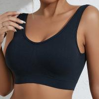 Top corto sin mangas para mujer, nuevo estilo, sujetador deportivo de Yoga, secado rápido, hilo, Top de Fitness, espalda hermosa, sujetador deportivo sin costuras, sólido - details 9