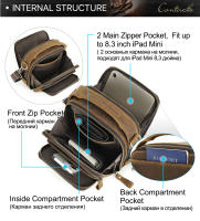 Bolso de hombro pequeño para hombre, bandolera de piel auténtica para iPad de 8,3 pulgadas, Bolso Mini de diseñador Vintage, nuevo - details 6