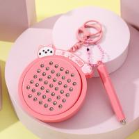 Llavero con tablero de dibujo magnético para gatito, bolsa de juguete relajante, adorno, Mini llavero divertido, almohadilla de juego de pintura con bolígrafo magnético - details 4