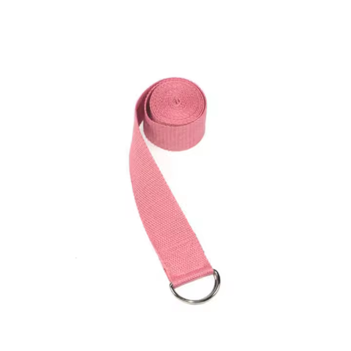 Correa de Yoga elástico con cinturón de Anillo en D, cinturón de entrenamiento de Algodón duradero, ejercicio de Fitness Deportivo, Correas ajustables para Giro y pierna - 1