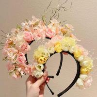 Tocado de flores con cabeza de Quanzhou, guirnalda de flores de estilo étnico, accesorios para el cabello, accesorios de fotografía - details 16