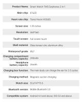 2024 Nuevo reloj inteligente y auriculares bluetooth en uno, nfc, llamada bluetooth, frecuencia cardíaca, presión arterial, reloj de monitoreo de salud, auriculares tws, impermeable reloj inteligente de ejercicio físico, adecuado para Hombres y Mujeres - details 24