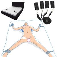 Juegos para adultos, productos sexuales, sin vibradores, Juguetes sexuales para mujeres, esposas para parejas, juego de Bondage Bdsm, ataduras, muñecas y tobillos - details 0