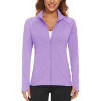 MAGCOMSEN-Chaqueta atlética ligera para mujer, manga larga, Upf 50 +, Tops con cremallera de Golf - details 21