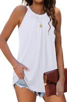 Camiseta sin mangas plisada con tirantes para mujer, moda 2024 - details 19