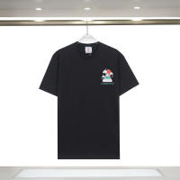 Camiseta deportiva de algodón puro para hombre, cuello redondo, estampado frontal, estilo informal para verano - details 12