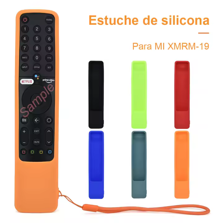 Funda de silicona para MI TV P1 Q1 A2 Control remoto XMRM-19 funda protectora con cordón - 1