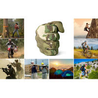 Guantes tácticos de camuflaje con pantalla táctil y dedos para Paintball, bicicleta, tiro, motocicleta, Airsoft, deportes de combate, antideslizantes para hombres - details 9