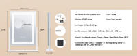 SucceBuy Espejo de tocador con luces: 3 modos de color, aumento 5X, 360 °   rotación - details 6