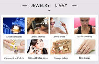 LIVVY-Anillo geométrico de doble línea hueca Irregular para mujer, Color plateado, diseño único Simple, joyería ajustable a la moda - details 15