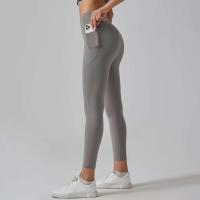 Hmidou-mallas de gimnasio con bolsillos para mujer, pantalones de Yoga, Fitness, cintura alta, Control de barriga, correr, entrenamiento - details 12