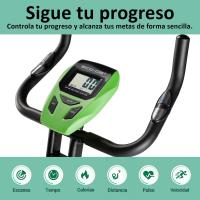 Bicicleta Estática Plegable,X TOP Magnet Bike, Pantalla LCD Multifunción,Volante de Inercia,8 Niveles Resistencia, Sensor De Frequencia Cardiaca, Doble Manillar, Bici de Spinning - details 1
