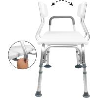 Bañera Adulto con Asa Acolchada, Silla Personas Mayores, Taburete Antideslizante, Blanco - details 2