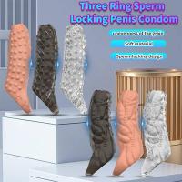 Leten Extender Condón reutilizable Retraso de la eyaculación Funda Dick Dildo masculino Juguetes sexuales para hombres Adultos 18+ Productos eróticos - details 0