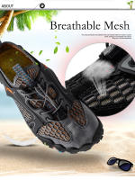 Zapatos de agua transpirables Unisex, zapatillas antideslizantes para playa, deportes al aire libre, zapatillas descalzas, senderismo, pesca, zapatos para vadear, Verano - details 4