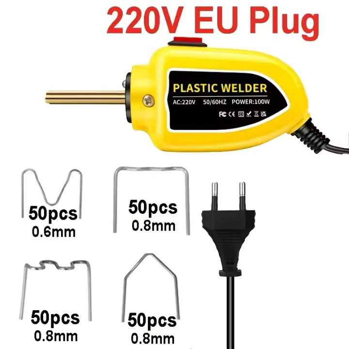 Máquina de Soldar de Plástico 100W Pistola de Soldadura de 200pcs Kit de Reparación de Parachoques de Coche Herramientas de Soldadura de Motores de China - 1