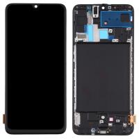 Pantalla LCD TFT para Samsung Galaxy A70 digitalizador montaje completo con marco, sin soporte para identificación de huellas dactilares (negro) - details 1