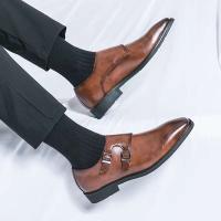 Vestido de hombre con hebilla de buey británico 2025 zapatos de cuero italianos de negocios formales de moda - details 5