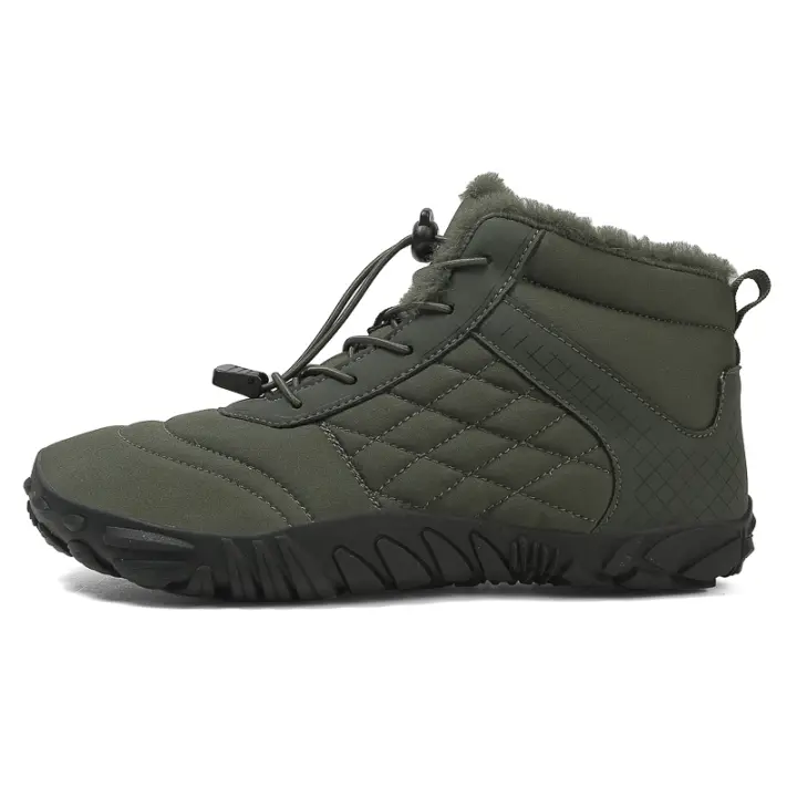 Botas de nieve para hombre y mujer, zapatos de invierno, piel cálida, impermeables, antideslizantes, zapatillas de deporte informales para exteriores - 1