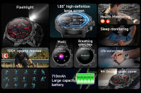 Relojes inteligentes hombre HD Bluetooth llamada Fitness exterior deporte mujer reloj impermeable - details 1