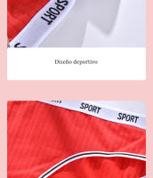 Ropa Interior de Algodón para Mujer, Cómoda Cintura, Baja Lencería de Color Sólido, Bragas Sexys, Moda de Verano, 3 Piezas - details 6