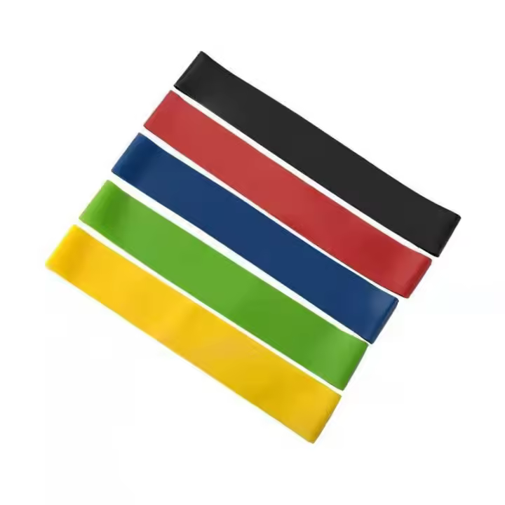 Bandas Elásticas Fitness, Bandas de Resistencia, Set de 5 Cintas Elásticas Fitness y Musculación de Látex Agradable a la Piel con Guía de Ejercicios de Español - 1