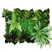 40*60CM césped Artificial planta decoración flor Artificial glicina flor decoración Panel valla pared flor artificial - details 1
