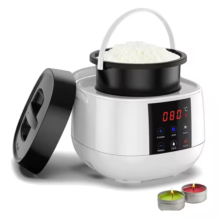 Candle Making Wax Melting Pot, Wax Melter for Candle Making,LED Temperature Display for Adults Beginner, Soy Wax UK Plug - 1