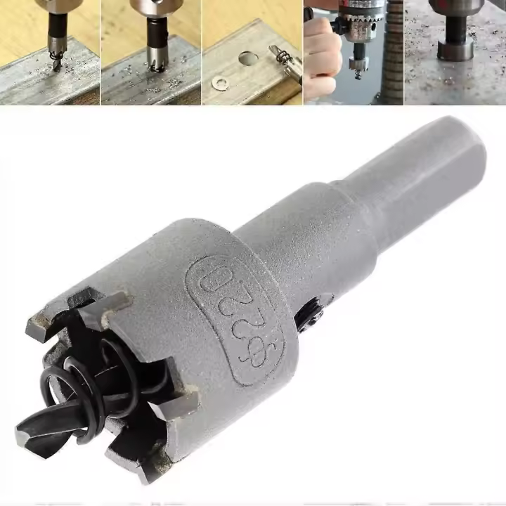 Juego de Brocas de Acero de Carburo de 22mm Cabeza de Cortador de Aleación de Carburo HSS - 1