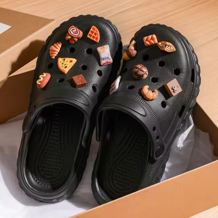 Zapatos con agujeros de verano para mujer, sandalias de plataforma antideslizantes para playa, zapatillas cómodas de fondo grueso a la moda, chanclas para el hogar para interiores y exteriores para hombre - 1
