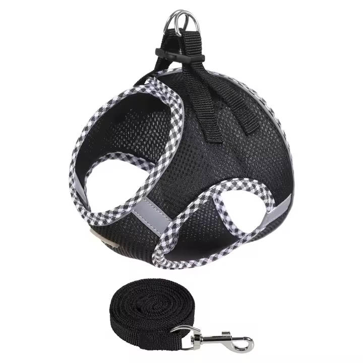 Correa reflectante para perro, arnés ajustable transpirable para cachorros y gatos, arnés antiescape para mascotas para perros pequeños y medianos - 1