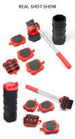 Herramienta de Transporte para Muebles con Rodillos y Barra de Hierro Pesado Set de 5 Piezas para Levantar y Mover Muebles Herramientas Manuales - details 4