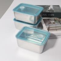 Fiambrera rectangular de acero inoxidable a prueba de fugas, fiambrera ecológica, suministros de cocina para microondas - details 1